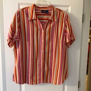 Basic Editions Blouse 100% Cotton 2X